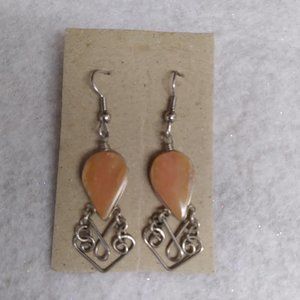Peach Aventurine Stone earrings